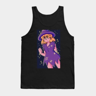 Vaporwave anime aesthetic halloween magical witch Tank Top